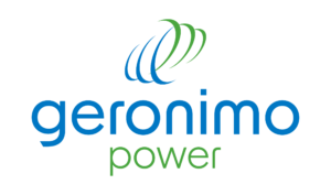 Geronimo power logo final vertical color text